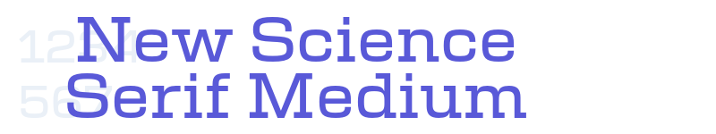 New Science Serif Medium-related font