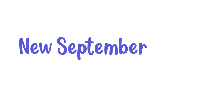 New September Font Download