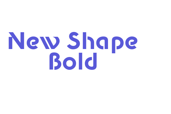 New Shape Bold Font