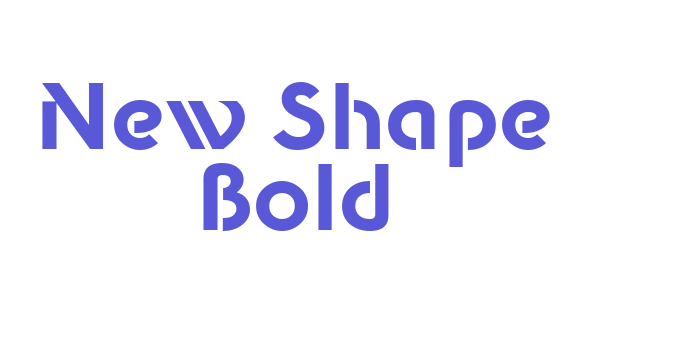 New Shape Bold Font Download