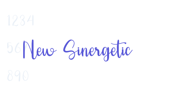 New Sinergetic Font