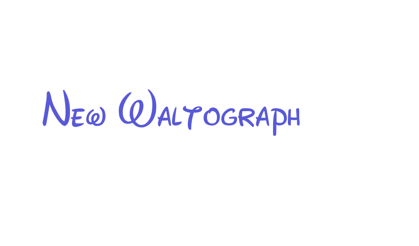 New Waltograph Font