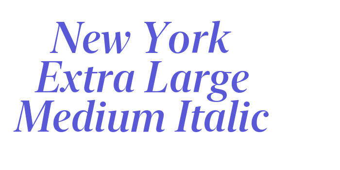 New York Extra Large Medium Italic Font Download