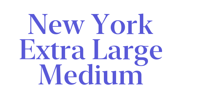 New York Extra Large Medium Font Download