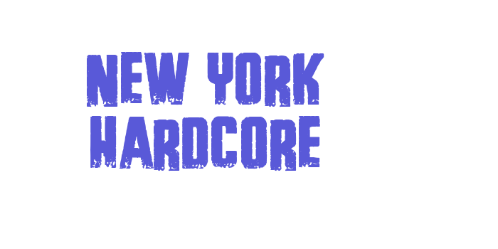 New York Hardcore Font