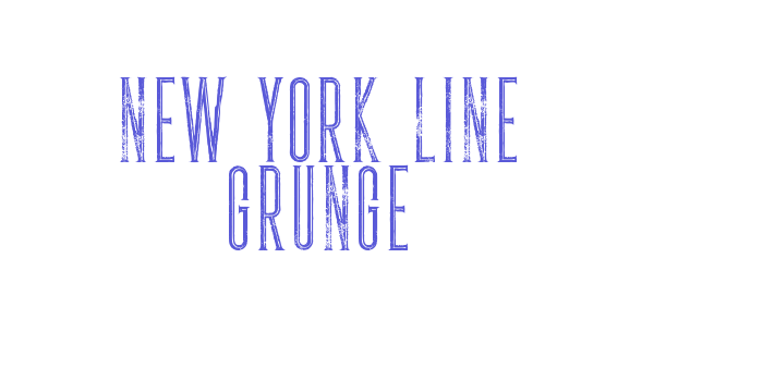 New York Line Grunge Font Download