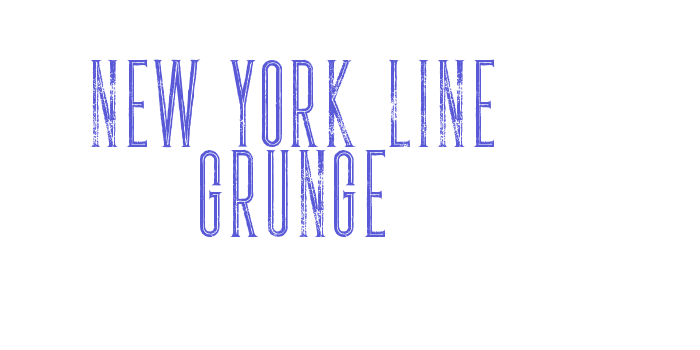 New York Line Grunge Font