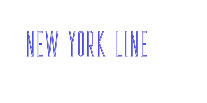 New York Line Font