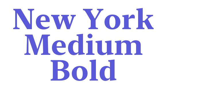 New York Medium Bold Font