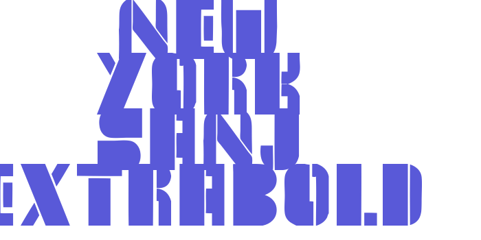 New York Sanj ExtraBold Font Download