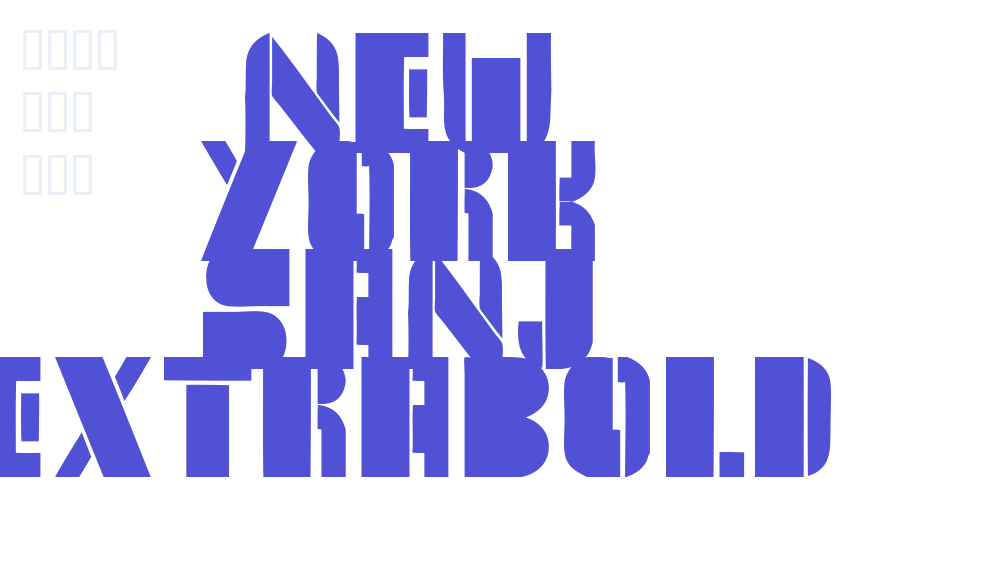 New York Sanj ExtraBold-font-download