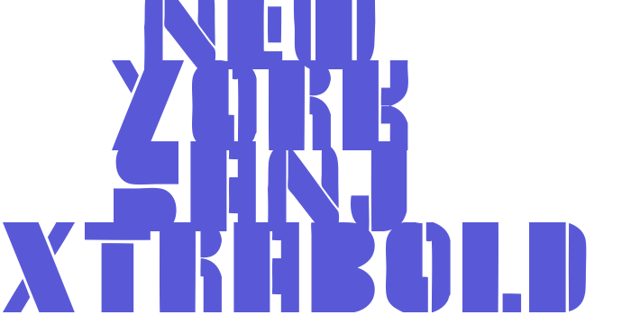 New York Sanj ExtraBold Font