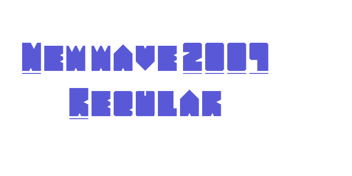 New wave 2009 Regular Font