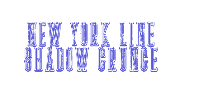 New york line shadow grunge Font Download