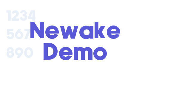 Newake Demo font free