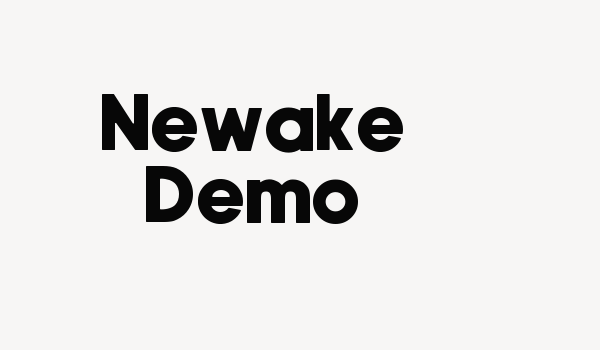 Newake Demo Font