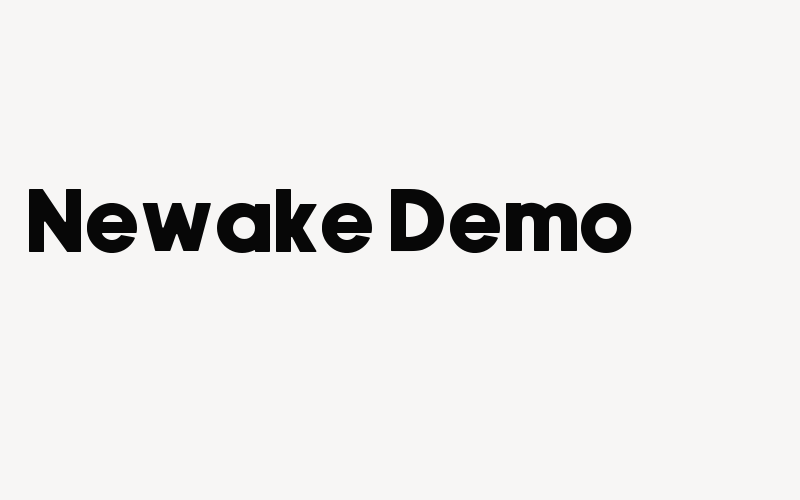 Newake Demo Font