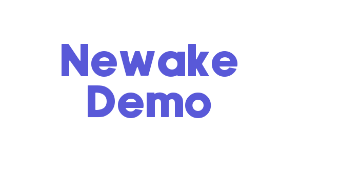 Newake Demo Font Download