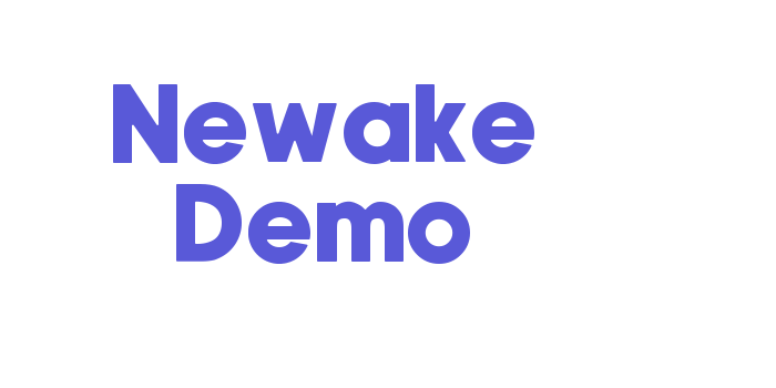 Newake Demo Font