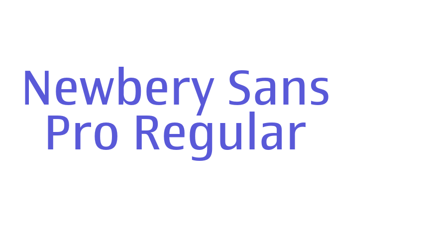 Newbery Sans Pro Regular Font Download