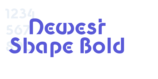 Newest Shape Bold font free