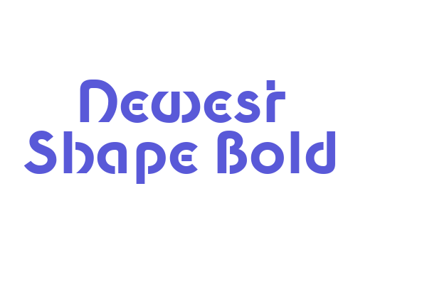 Newest Shape Bold Font