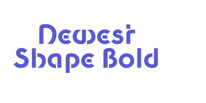 Newest Shape Bold Font Download