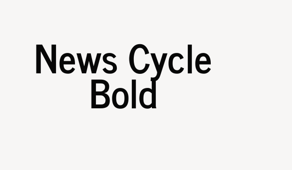 News Cycle Bold Font