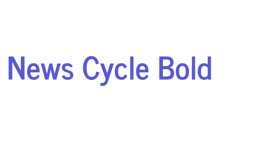 News Cycle Bold Font