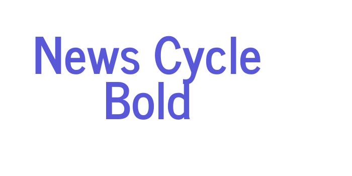 News Cycle Bold Font