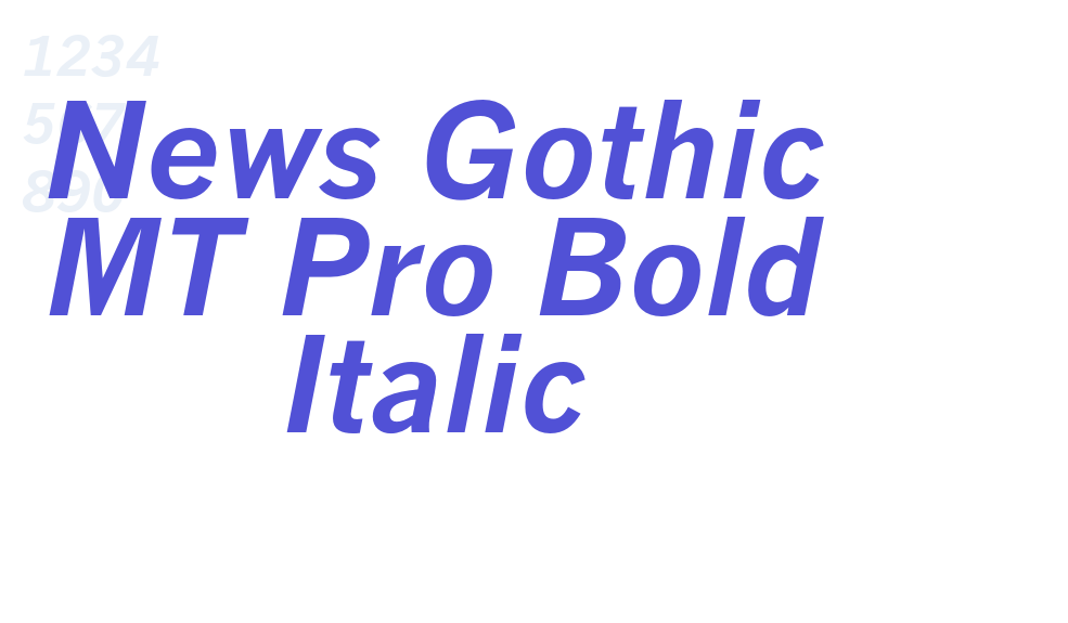 News Gothic MT Pro Bold Italic-font-download