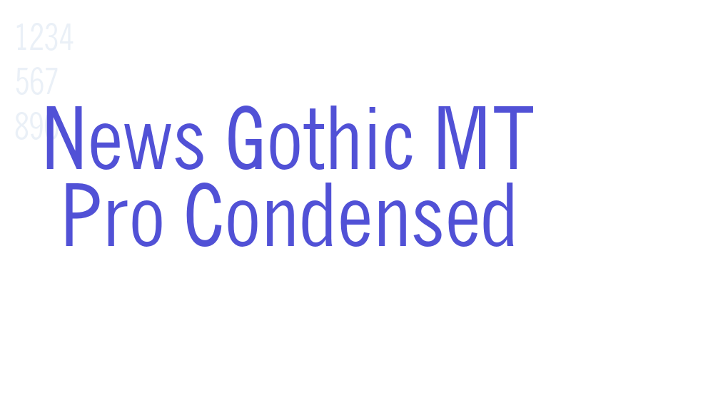 News Gothic MT Pro Condensed-font-download