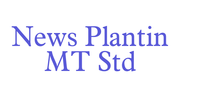 News Plantin MT Std Font Download