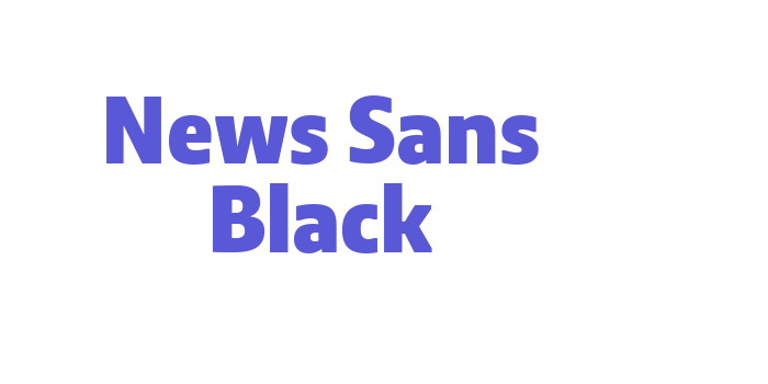 News Sans Black Font Download