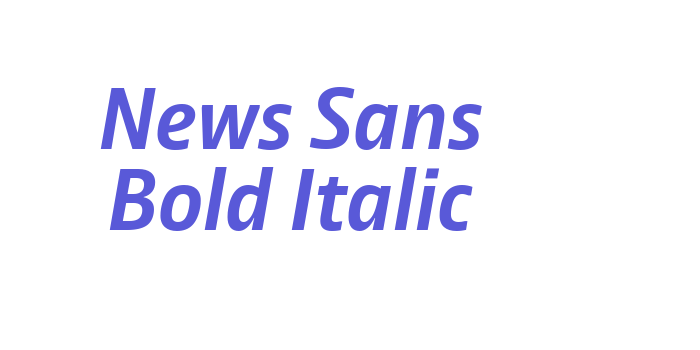 News Sans Bold Italic Font Download