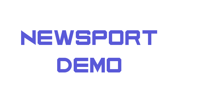 Newsport Demo Font