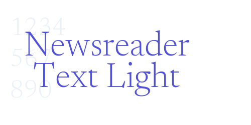 Newsreader Text Light-font-download