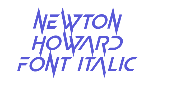 Newton Howard Font Italic Font Download