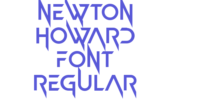 Newton Howard Font Regular Font Download