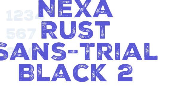 Nexa Rust Sans-Trial Black 2 font free