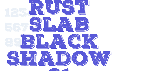 Nexa Rust Slab Black Shadow 01 font free