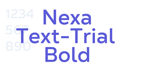 Nexa Text-Trial Bold font