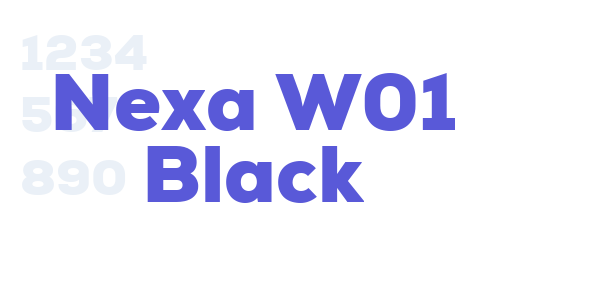 Nexa W01 Black font free