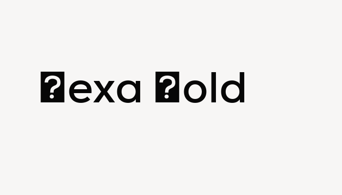 Nexa Bold font download