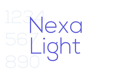 Nexa Light Font