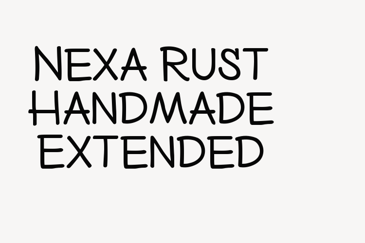 Nexa Rust Handmade Extended font download