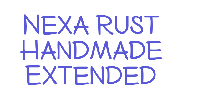 Nexa Rust Handmade Extended Font Download