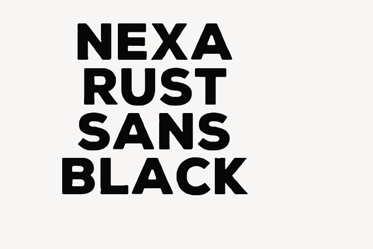 Nexa Rust Sans Black font download