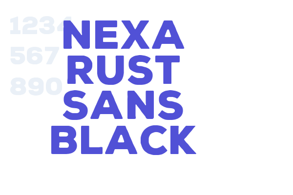 Nexa Rust Sans Black Font Download