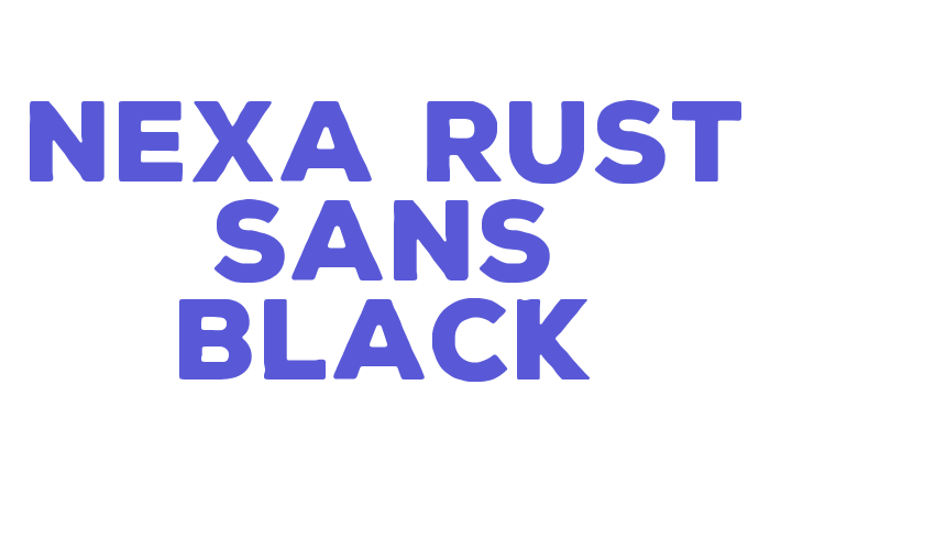 Nexa Rust Sans Black Font